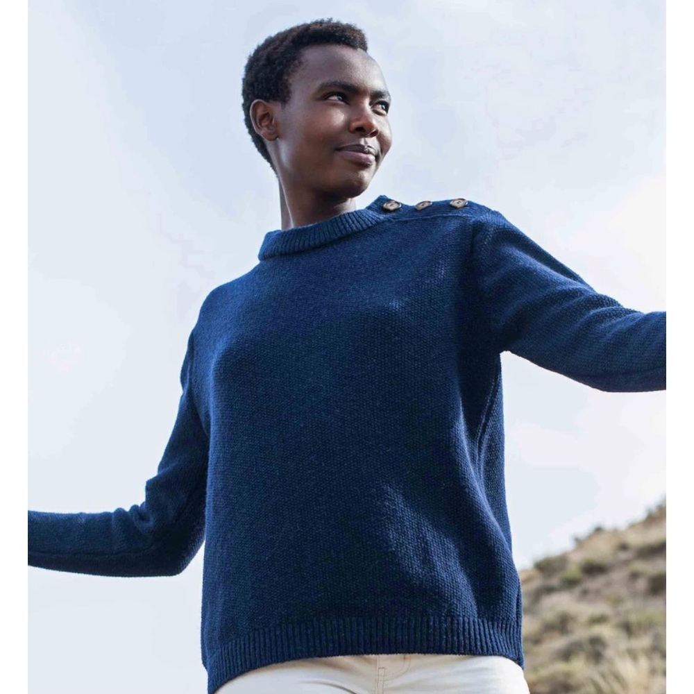 L'Envers, Suzanne wool sweater, navy, size M